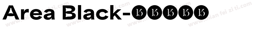 Area Black字体转换